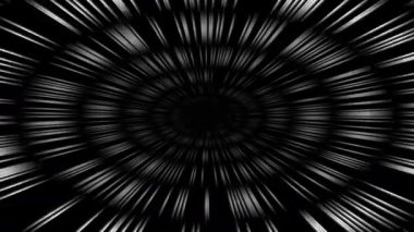 Çizgili Desenler ve Parlak Işık Efektleriyle Dinamik Yıldız Alanı Bükülmesi