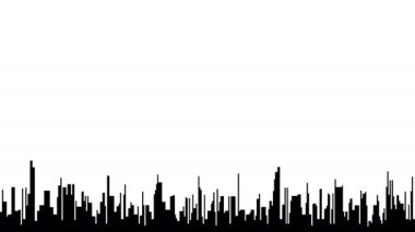 Gradyan ve Hareketli Dinamik Şehir Ses Dalgası Görüntüleri