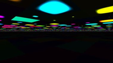 Neon Disko 70 'lerin Motivasyonlu Döşeme Döşemeleri