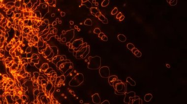 Canlı ateş renkleriyle titreşen neon ipliklerin büyüleyici bir animasyonu büyüleyici ve çekici bir görsel etki yaratır. Geçmişler, çizimler ve daha fazlası için mükemmel..