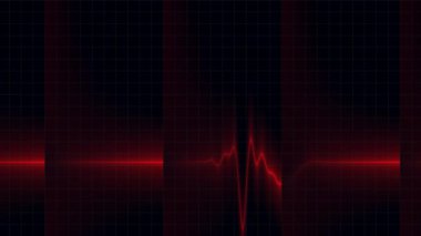 Yumuşak hareketli ve nazik geçişlerle rahatlatıcı ve profesyonel bir kalp atışı animasyonu, çeşitli medya bağlamlarında arka plan ve unsurlar için ideal.