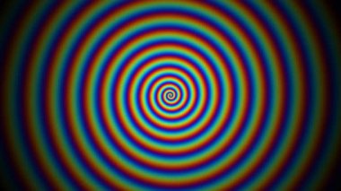 Dinamik Hareketteki Renkli Spiral Desenler