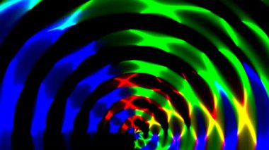 Dinamik Renk Dalgaları: Canlı Renklere sahip Enerjik Dairesel Desenler