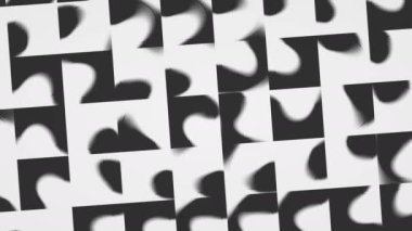 Hareketli ve Derinlikli Dinamik Soyut Çember Izgara Canlandırması