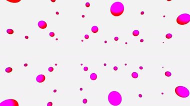 Canlı Renklerde Yüzen Kürelerin Dinamik Görüntüsü