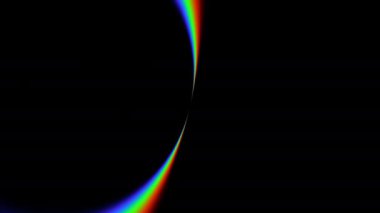 Aurora Gökkuşağı Spektrumu Gökyüzünde Akıyor
