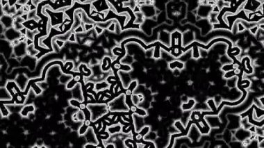 Akışkan Hareketli Dinamik Siyah ve Beyaz Desenler