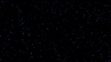 Yıldız Arkaplanına Karşı Dinamik Mavi Yağışlı Animasyon