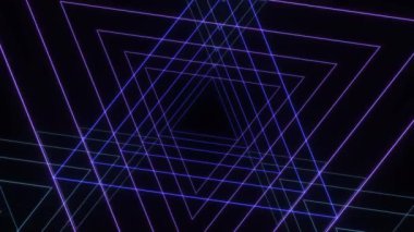 Vibrant Neon 'daki Geometrik Desenler: Dinamik Görsel Deneyim