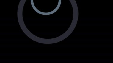 Siyah Arkaplanda Pürüzsüz Geçişlerle Zarif Parlak Çemberler