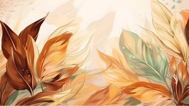 Suluboya vektörü soyut arkaplan bırakır