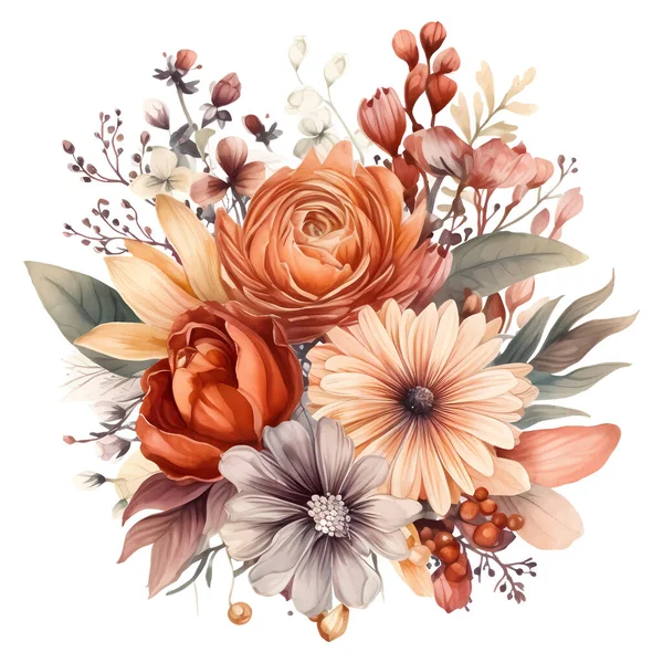 อดอกไม เวกเตอร าในส าตาลอ — ภาพเวกเตอร์สต็อก