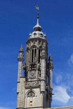 Hollanda, Middelburg Belediye Binası Arka planda Mavi Gökyüzü