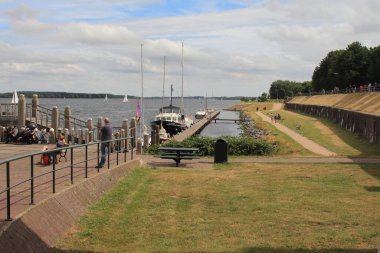 Veere, Hollanda, 6 Temmuz 2019: Veere belediyesinin nüfusu 22.000 olup Hollanda 'nın güneybatısında, Zeeland ilinin Walcheren ilçesine bağlı 1500 kişidir..