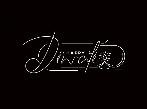 Diwali Text Abstraktní Plakát Šablona Brožura Zdobené Leták Banner Design — Stockový vektor