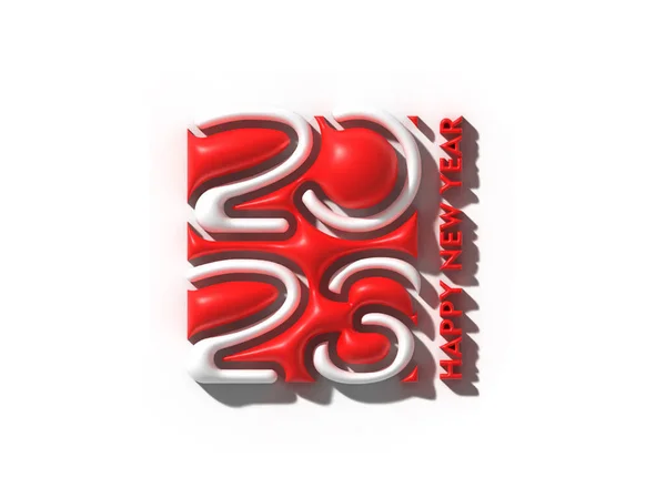 2023 Happy New Year Typography Design Element — Stock fotografie