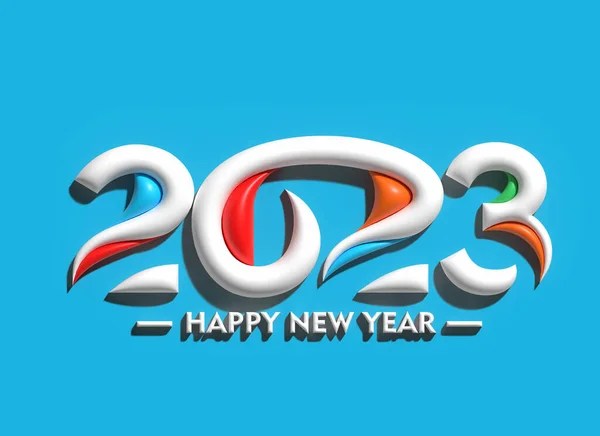 2023 Frohes Neues Jahr Text Typografie Design Element — Stockfoto
