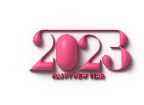2023 Ευτυχισμένο Νέο Έτος Text Typography Design Element — Φωτογραφία Αρχείου