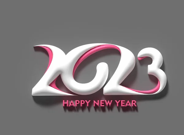2023 Feliz Ano Novo Elemento Design Tipografia Texto — Fotografia de Stock