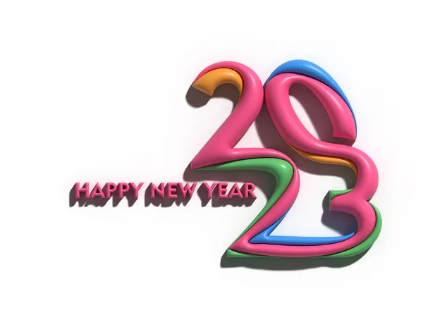 2023 Feliz Año Nuevo Elemento Diseño Tipografía Texto —  Fotos de Stock