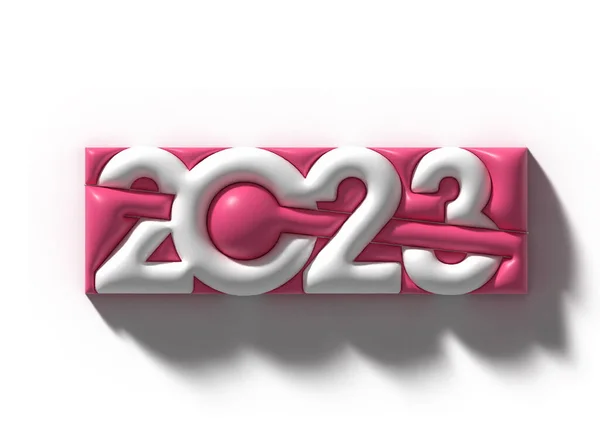 2023 Ευτυχισμένο Νέο Έτος Text Typography Design Element — Φωτογραφία Αρχείου