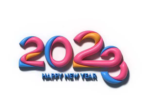 2023 Feliz Ano Novo Elemento Design Tipografia Texto — Fotografia de Stock