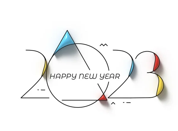 2023 Frohes Neues Jahr Text Typografie Design Element — Stockfoto