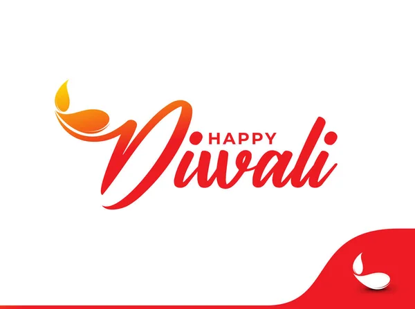Diwali Κείμενο Αφηρημένη Αφίσα Πρότυπο Φυλλάδιο Διακοσμημένο Φυλλάδιο Banner Design — Διανυσματικό Αρχείο