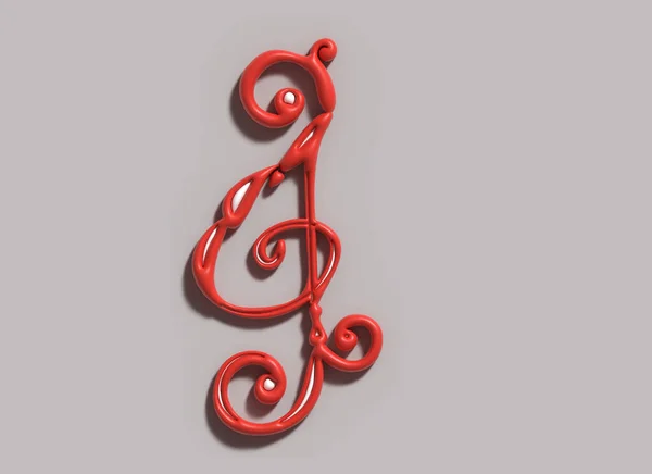 Lettrage Musical Illustration Typographique — Photo