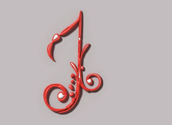 Music Lettering Typographical Design Ilustração — Fotografia de Stock