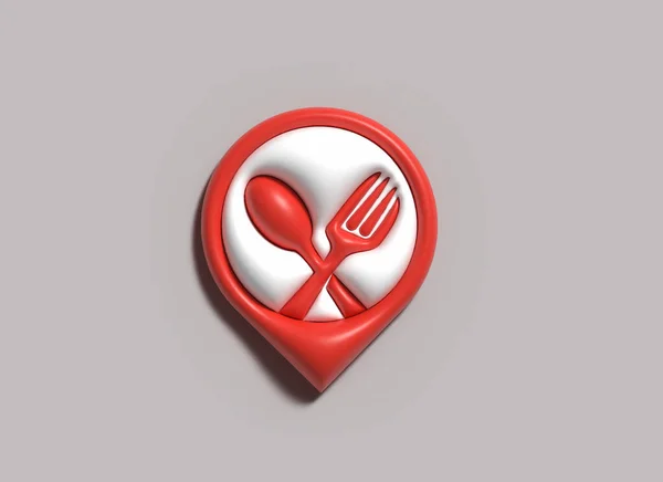 Логотип Ілюстрація Ресторану Application Icon — стокове фото