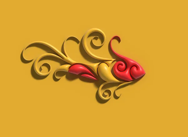 Рибний Логотип Ілюстрація Дизайн — стокове фото