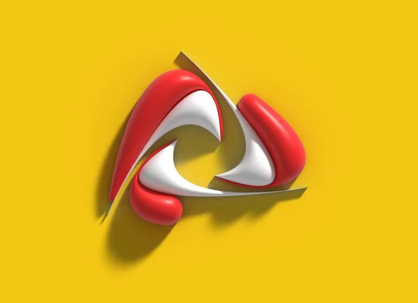 Reciclar Logotipo Ilustración Diseño — Foto de Stock