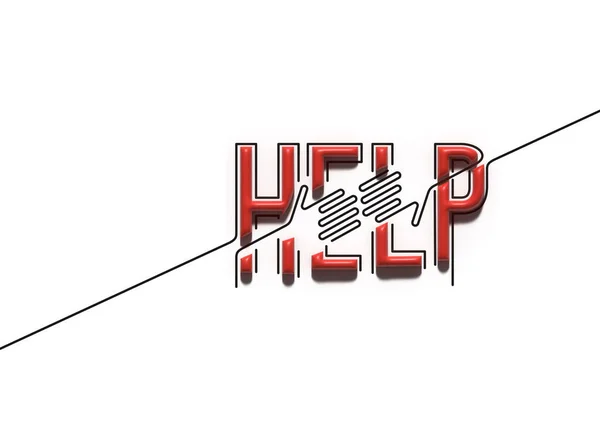 Segítség Kalligráfia Emberi Kézzel Átlátszó Psd — Stock Fotó