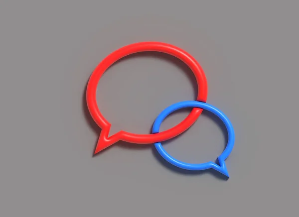 Notification Chat Icon Social Media Transparent Psd — Stock Photo, Image