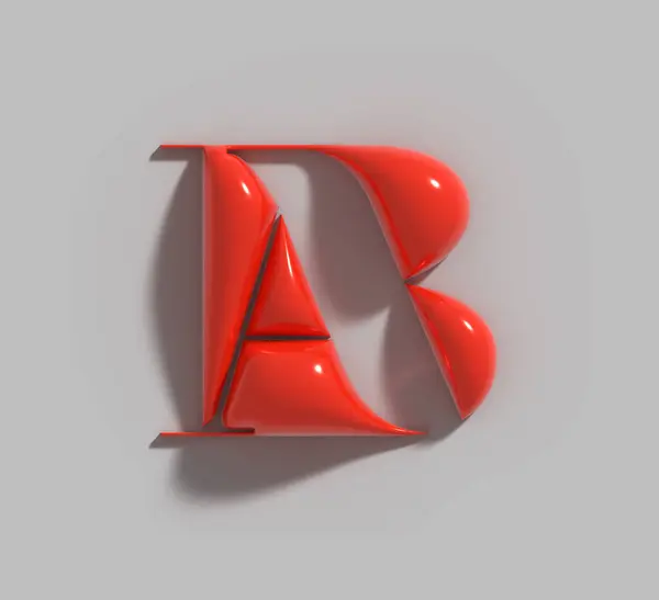 Branding Identity Corporate Render Company Letter Logo — Stockfoto