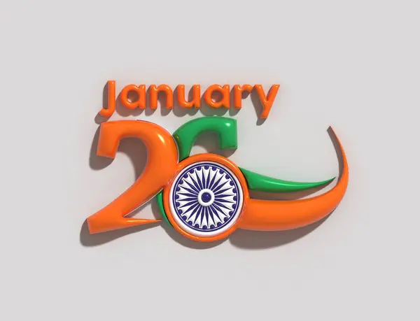 Januari Dag Van Indiase Republiek — Stockfoto