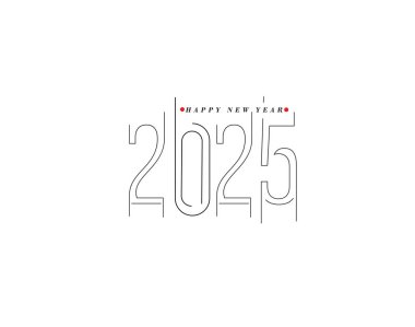 Mutlu yıllar 2025 Metin Tasarım Element broşürü, afiş tasarımı.