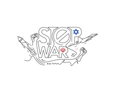 İsrail İran Savaşı - Savaşı Durdurun Dünyayı Kurtarın. 