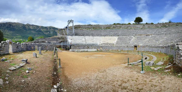 Додона Греция Августа Древний Театр Додона Августа 2022Г Додоне Греция Стоковое Изображение