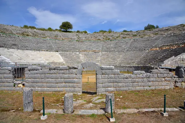 Dodona Greece Ağustos Antik Dodona Tiyatrosu Ağustos 2022 Yunanistan Stok Fotoğraf