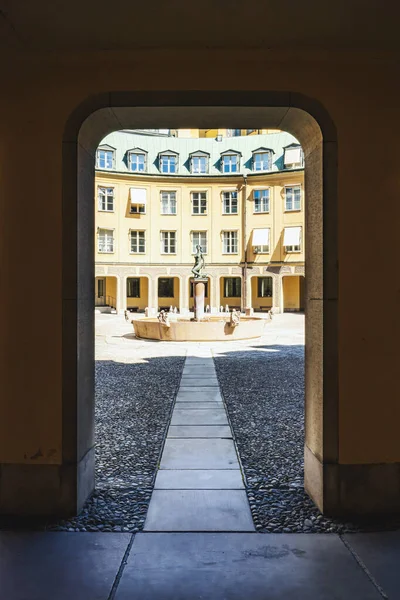 Brantingtorget Courtyard Chancery House Annex Acting One Public Squares Gamla — Stock Photo, Image
