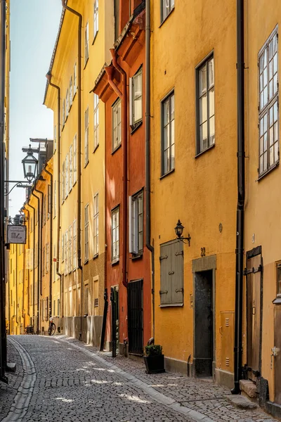 Stara Ulica Stockholms Gamla Stan — Zdjęcie stockowe