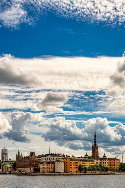 Une Vue Panoramique Sur Quartier Gamla Stan Stockholm Suède — Photo