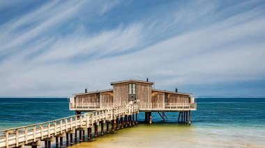 The old cold bathhouse at Bastad in Sweden