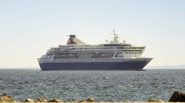 Helsingborg Sweden June 2023 Balmoral Cruise Ship Sails Oresund Straight — Stock Photo, Image