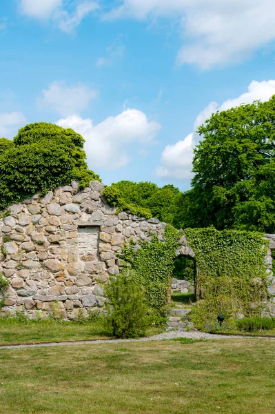 Gyllebo Sweden Травня 2023 Новий Замок Gyllebo Slott Старіша Руїна — стокове фото