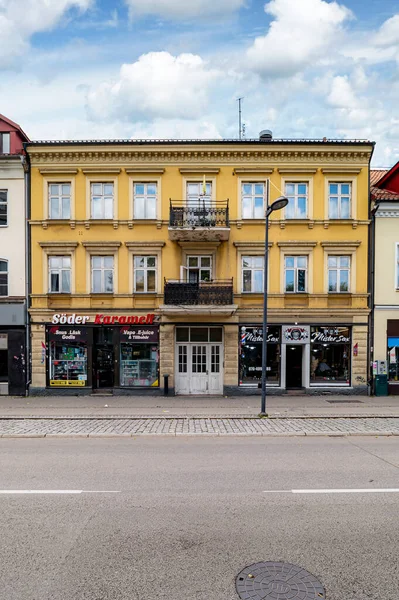 Helsingborg Svezia Luglio 2023 Facciata Della Townhouse Sodergatan — Foto Stock