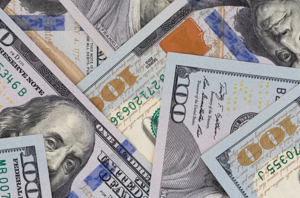 100 Abd Doları Yakın Banknotlar — Stok fotoğraf
