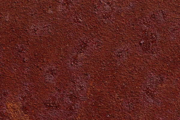 Gros Plan Surface Abstraite Métal Rouillé Rouge Foncé — Photo